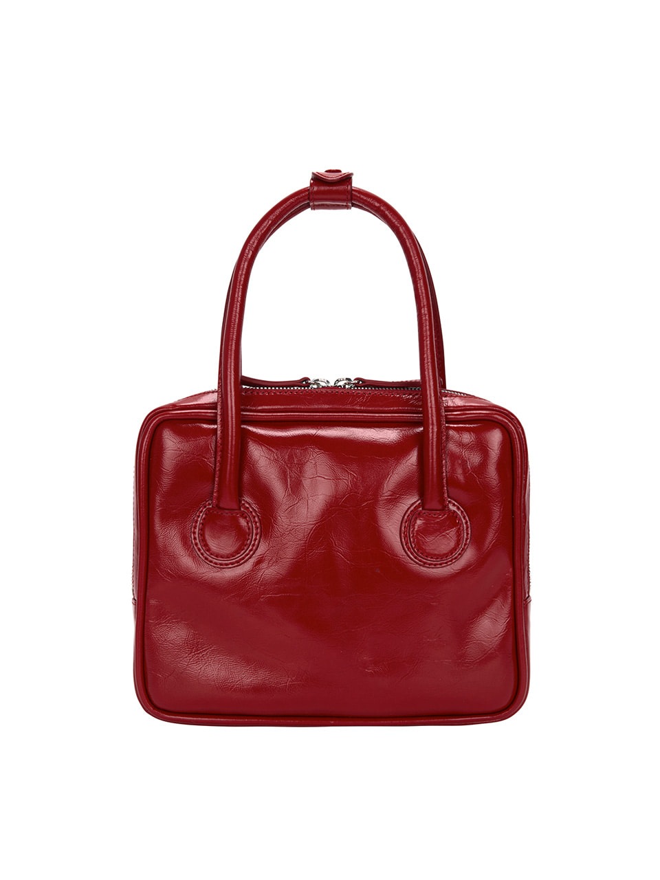【MARGESHERWOOD】 PIPING SLIM TOTE : APPLE RED CRINKLE lala333.net