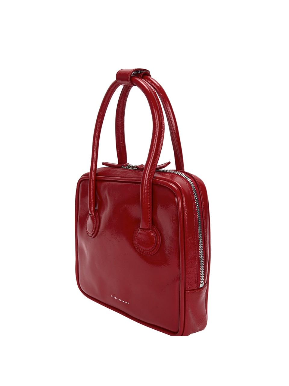 【MARGESHERWOOD】 PIPING SLIM TOTE : APPLE RED CRINKLE lala333.net