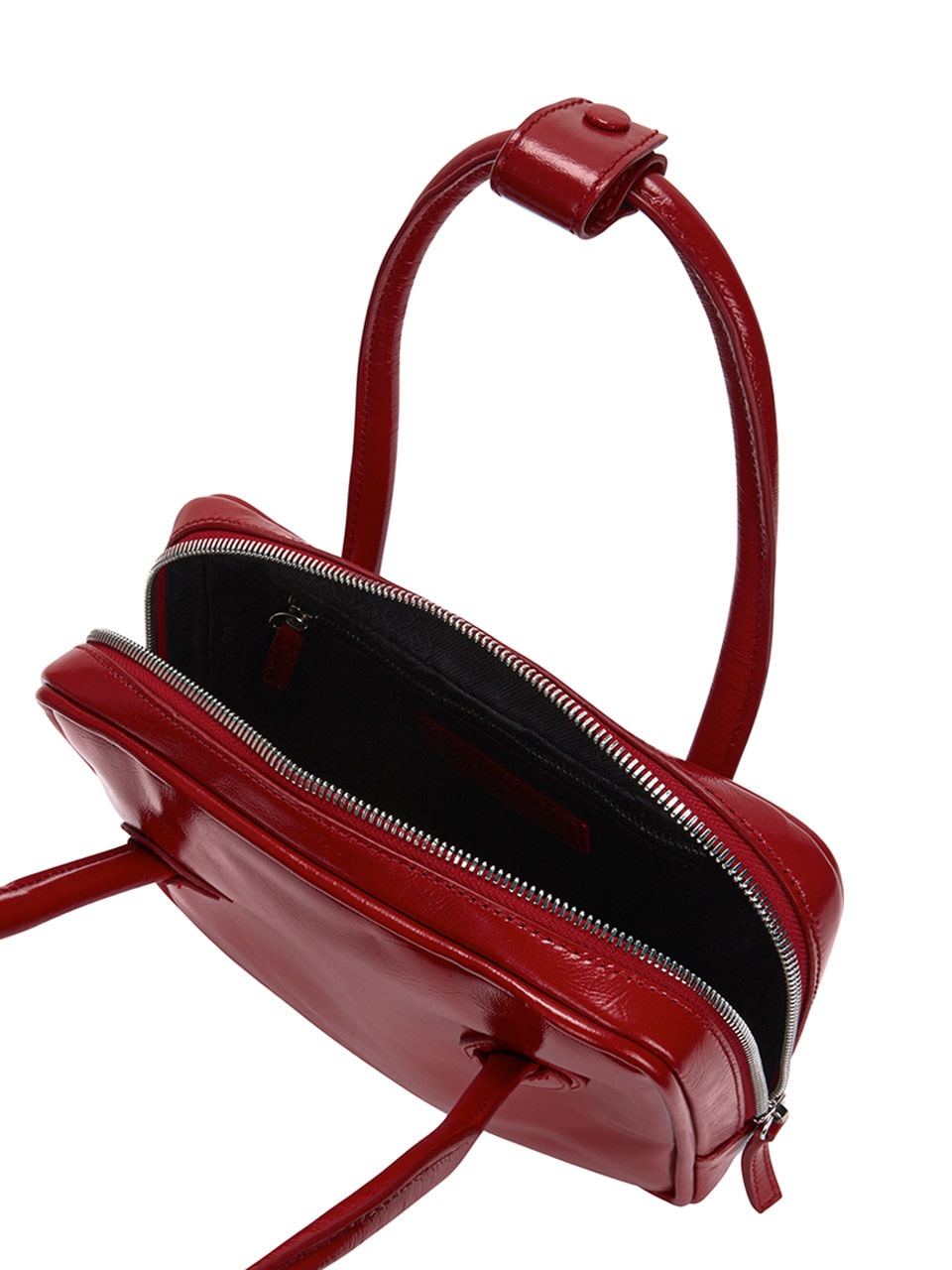 【MARGESHERWOOD】 PIPING SLIM TOTE : APPLE RED CRINKLE lala333.net