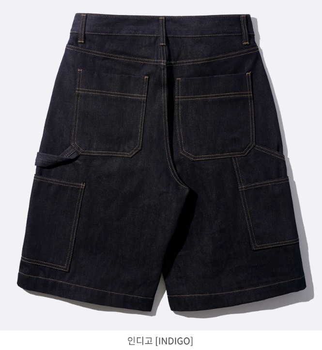 【JEMUT】23SS★ Simon Carpenter Denim Half Pants JEMUT]☆SIMON CARPENTER DENIM HALF PANTS (Jemut/ショート