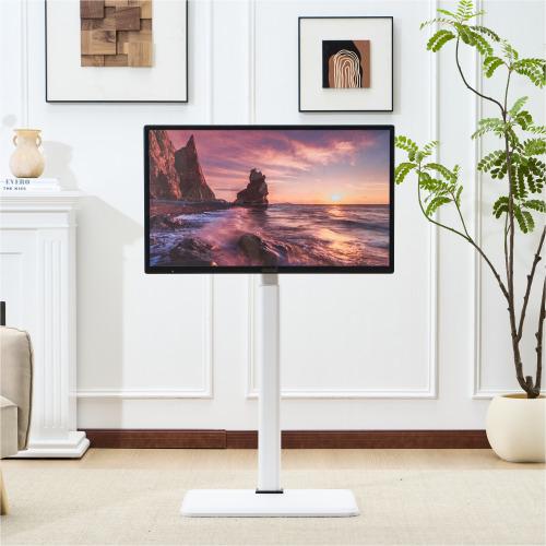 【安心保証】テレビスタンド キャスター付き 壁寄せ ロータイプ 耐震 テレビ台 WALL 単品 棚板 セット テレビ 対応 首振り 角度 調整 壁掛け風 おしゃれ シンプル 白 木目 回転 移動式 T