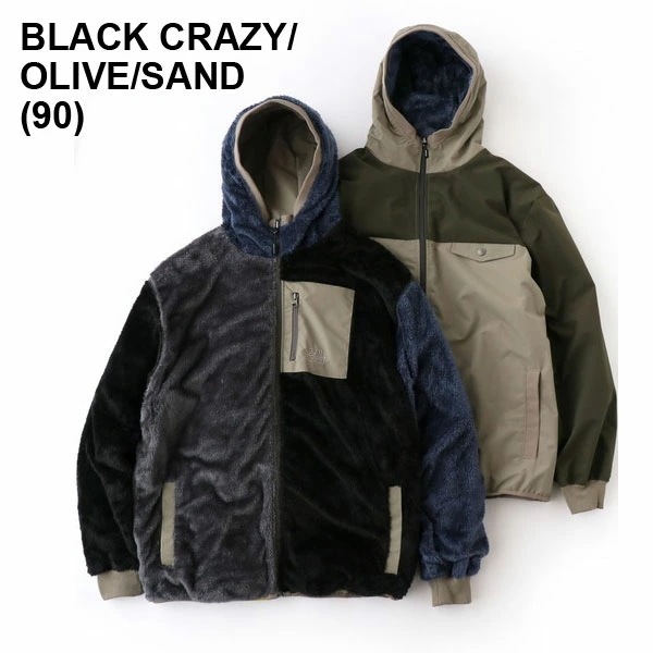 フリースジャケット リバーシブル メンズ レディース アウター ボアジャケット ボアタスロン フード G918642 フリースジャケット リバーシブル メンズ レディース アウター ボアジャケット ボアタスロン フード G918642