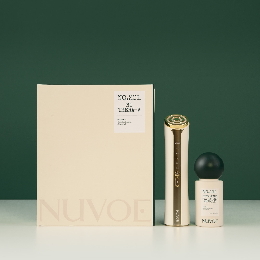 NUVOE 【6モード美顔器＋PDRN・グルタチオン美容液】 ヌボエ SET Qoo10] NUVOE 【6モード美顔器＋PDRN・グルタチオン
