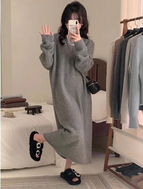 ワンピース オーバーサイズ ニットワンピース ワンピドレス ロング丈 長袖 ラウンドネック ニット かわいい 大人可愛い きれいめ カジュアル 大人 上品 おしゃれ お洒落 かっこいい 大人女子 ワンピース オーバーサイズ ニットワンピース ワンピドレス ロング丈 長袖 ラウンドネック ニット かわいい 大人可愛い きれいめ カジュアル 大人 上品 おしゃれ お洒落 かっこいい 大人女子