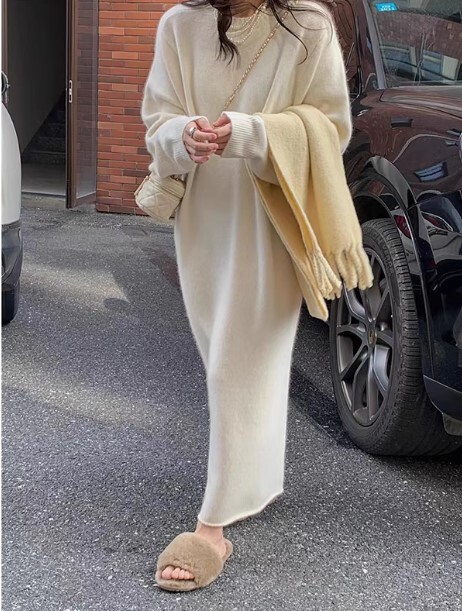 ワンピース オーバーサイズ ニットワンピース ワンピドレス ロング丈 長袖 ラウンドネック ニット かわいい 大人可愛い きれいめ カジュアル 大人 上品 おしゃれ お洒落 かっこいい 大人女子 ワンピース オーバーサイズ ニットワンピース ワンピドレス ロング丈 長袖 ラウンドネック ニット かわいい 大人可愛い きれいめ カジュアル 大人 上品 おしゃれ お洒落 かっこいい 大人女子