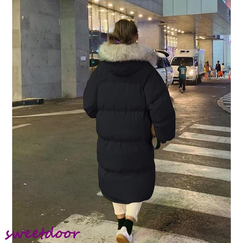 秋冬中綿コート フードは取り外し可 レディースミディアム丈 ファーティペット綿入れ 大きいサイズ カジュアルロック丈コート防寒厚手アウター