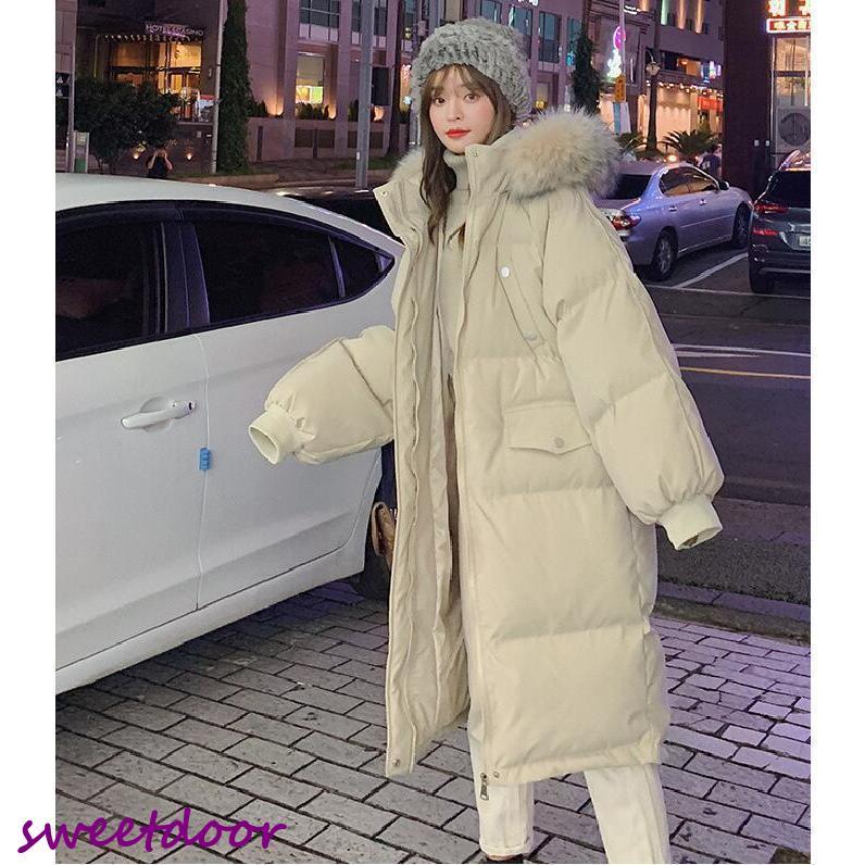 秋冬中綿コート フードは取り外し可 レディースミディアム丈 ファーティペット綿入れ 大きいサイズ カジュアルロック丈コート防寒厚手アウター