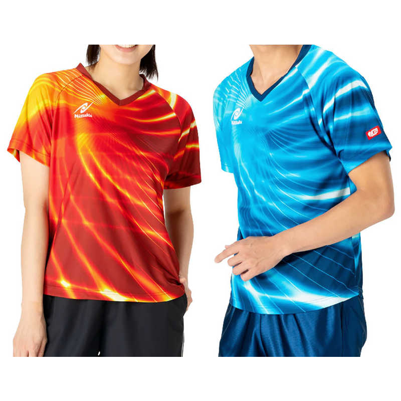 ニッタク 卓球用品 Nittaku ユニセックス エディ―シャツ ブルー S NW2215 ニッタク 卓球用品 Nittaku ユニセックス エディ―シャツ ブルー S NW2215