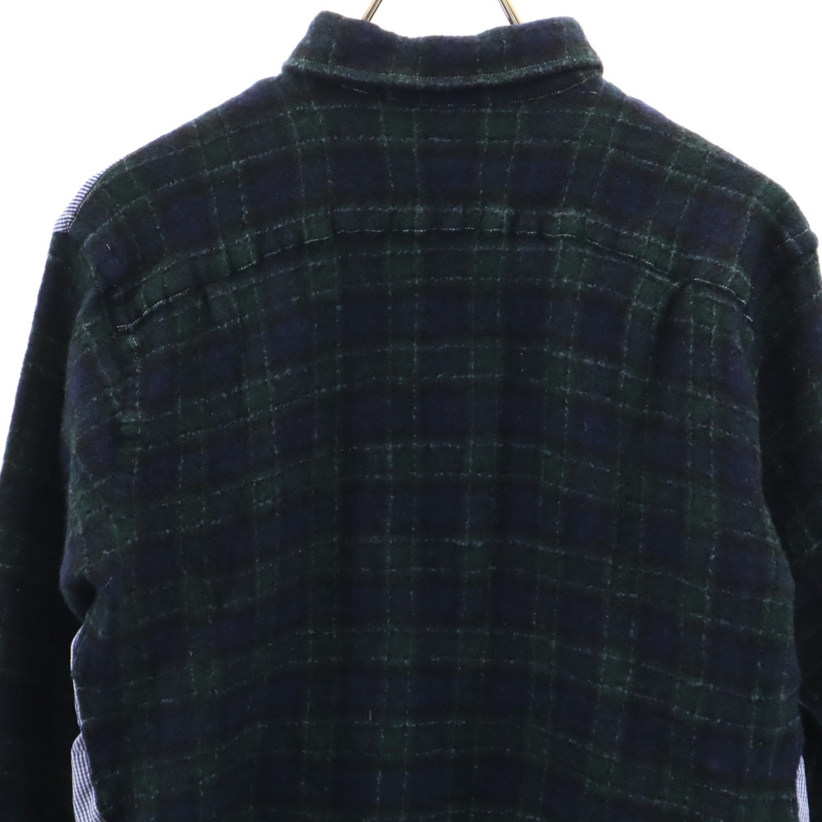 COMME des GARCONS HOMME コムデギャルソンオム 2018年 チェック柄 長袖 ネルシャツ M ネイビー 他 HB-B040 メンズ 古着 COMME des GARCONS HOMME コムデギャルソンオム 2018年 チェック柄 長袖 ネルシャツ M ネイビー 他 HB-B040 メンズ 古着