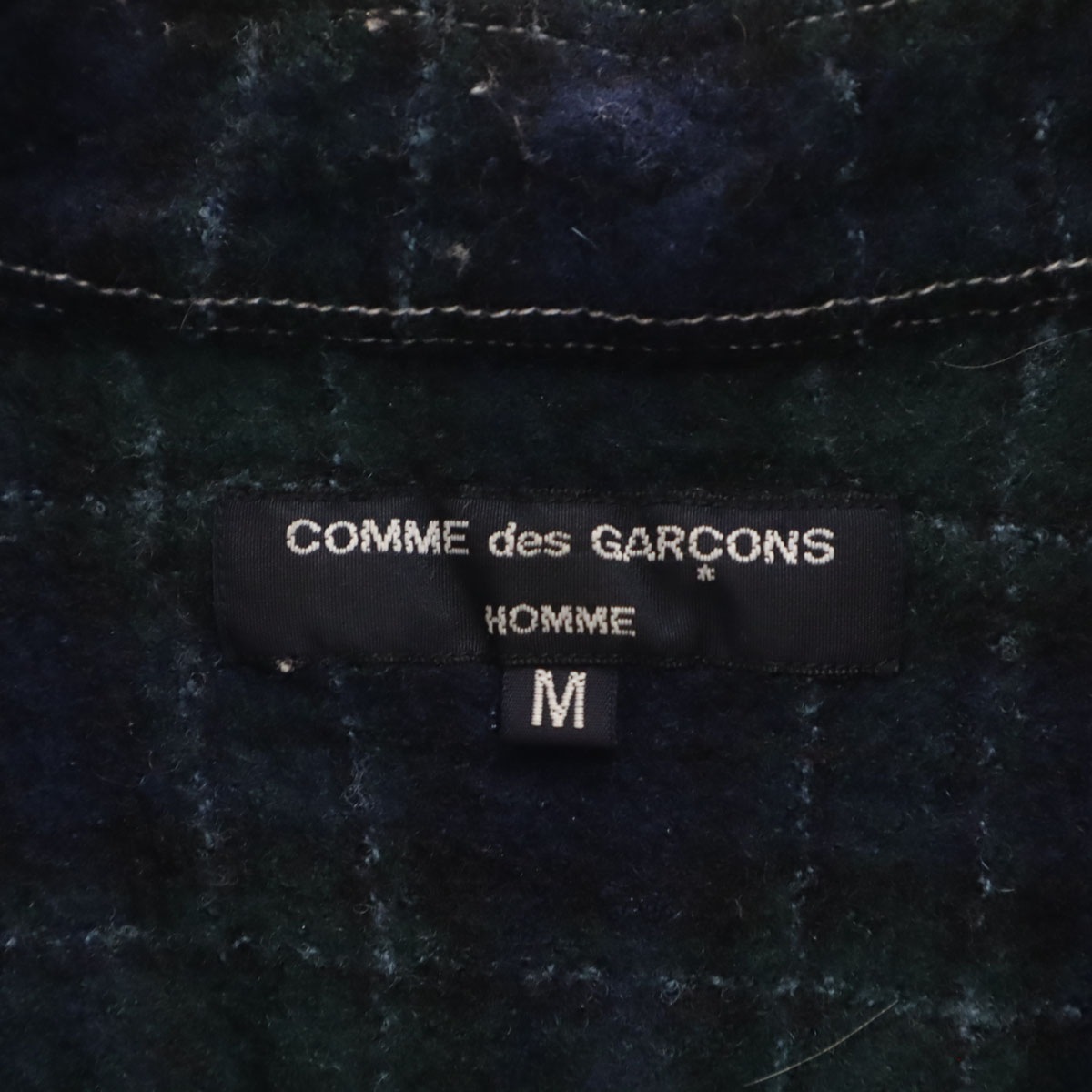 COMME des GARCONS HOMME コムデギャルソンオム 2018年 チェック柄 長袖 ネルシャツ M ネイビー 他 HB-B040 メンズ 古着 COMME des GARCONS HOMME コムデギャルソンオム 2018年 チェック柄 長袖 ネルシャツ M ネイビー 他 HB-B040 メンズ 古着