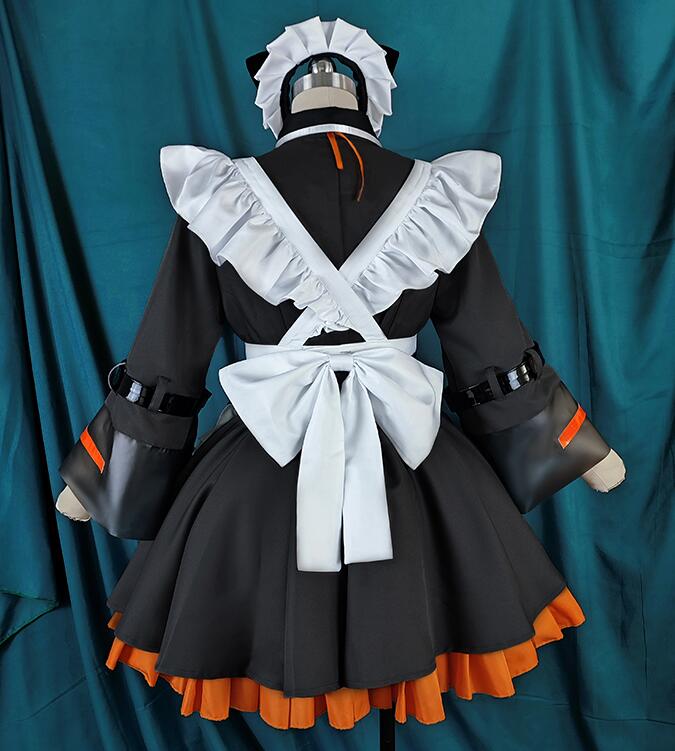 VTuber バーチャルライバー Alban Knox アルバーン ノックス メイド服 ステージ服 舞台 演出服 ハロウィン クリスマス イベント 変身 仮装 変装 制服 大人用 文化祭 学園祭