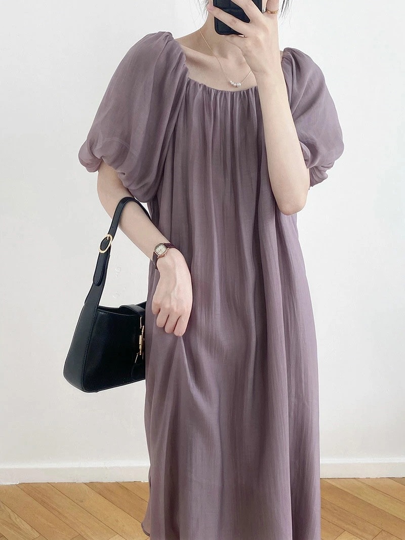 ロングワンピース フレア 春夏 レディース ゆったり リゾートワンピース ロング丈 無地 ふんわり バルーンスリーブ Aライン 五分袖 5分袖 大人可愛い マキシ丈ワンピース ボリューム袖 上品 夏 ロングワンピース フレア 春夏 レディース ゆったり リゾートワンピース ロング丈 無地 ふんわり バルーンスリーブ Aライン 五分袖 5分袖 大人可愛い マキシ丈ワンピース ボリューム袖 上品 夏