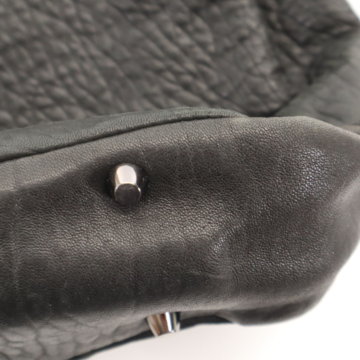 リボンタッセル トートバッグ 黒 レディース 古着 リボンタッセル トートバッグ 黒 レディース 古着