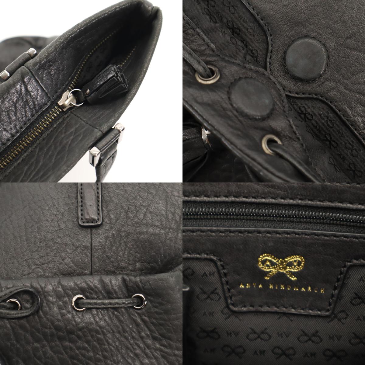 リボンタッセル トートバッグ 黒 レディース 古着 リボンタッセル トートバッグ 黒 レディース 古着