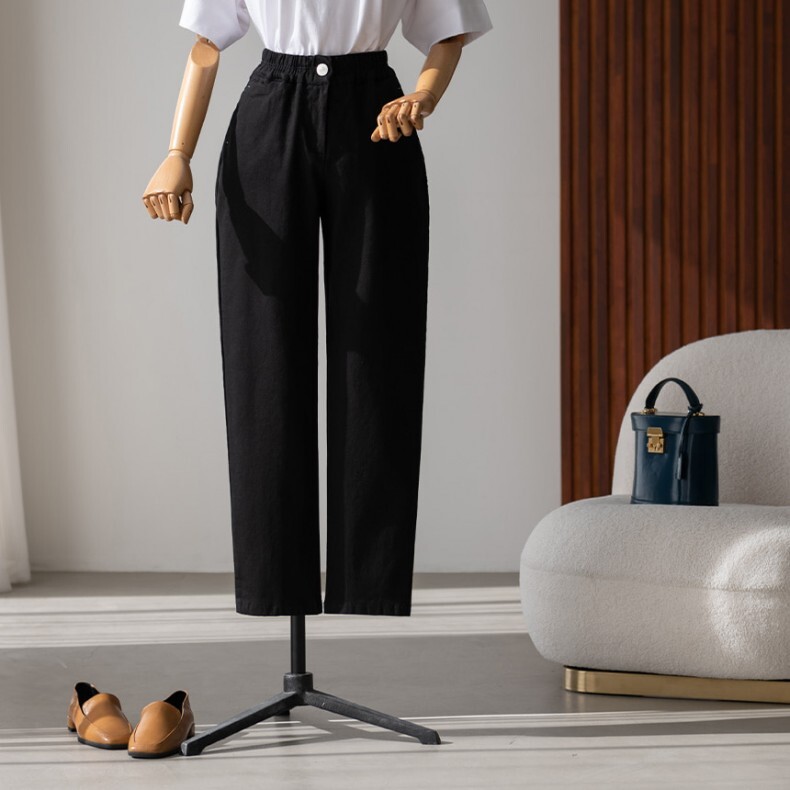 ボトムス パンツ Gパン ストレートパンツ 膝下 アンクル丈 ストレート ゆったり 綿 かわいい 大人可愛い シンプル カジュアル 大人 おしゃれ お洒落 かっこいい