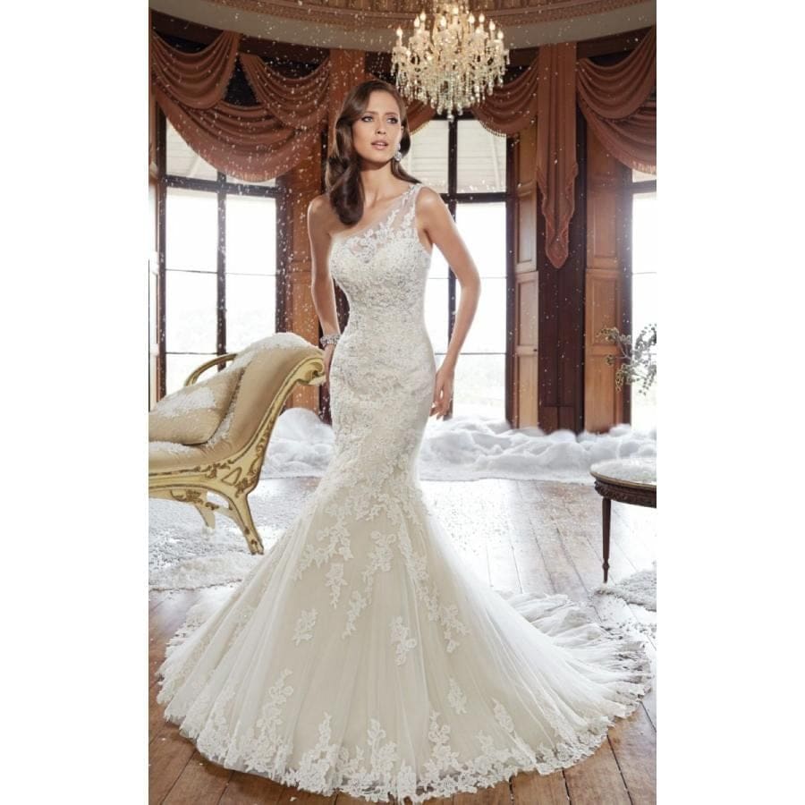 マーメイドドレス ウエディングドレス 安い ロングドレス 結婚式 ブライダル ウェディングドレス 二次会 マーメイドラインドレス バックレス wedding dress-137