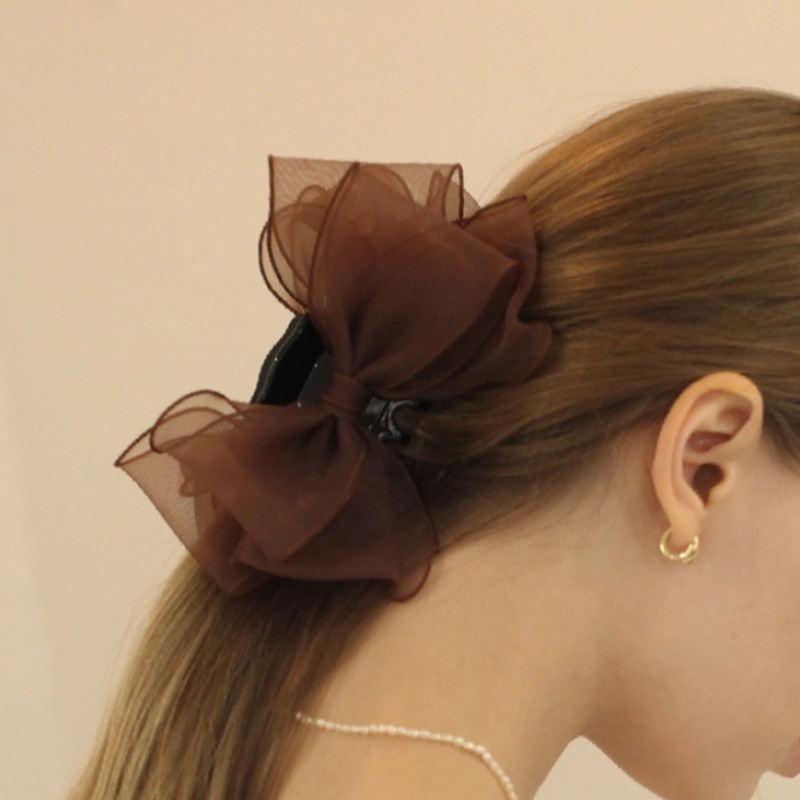 HAS LV025 ダブルリボンヘアクリップ HAS LV025 ダブルリボンヘアクリップ