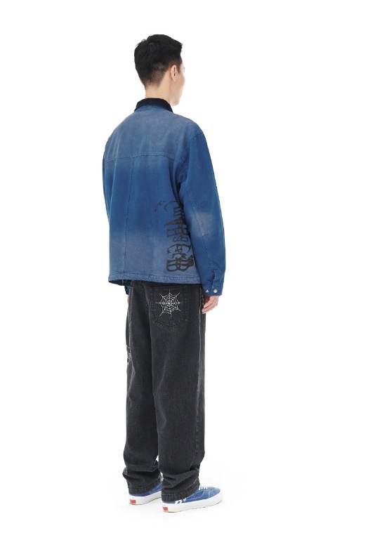 [mahagrid] WASHED WORK JACKET