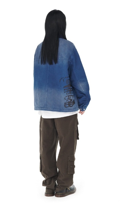 [mahagrid] WASHED WORK JACKET