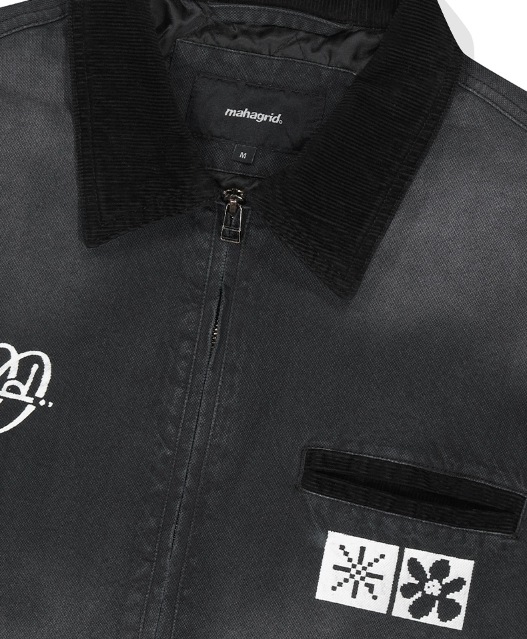 [mahagrid] WASHED WORK JACKET