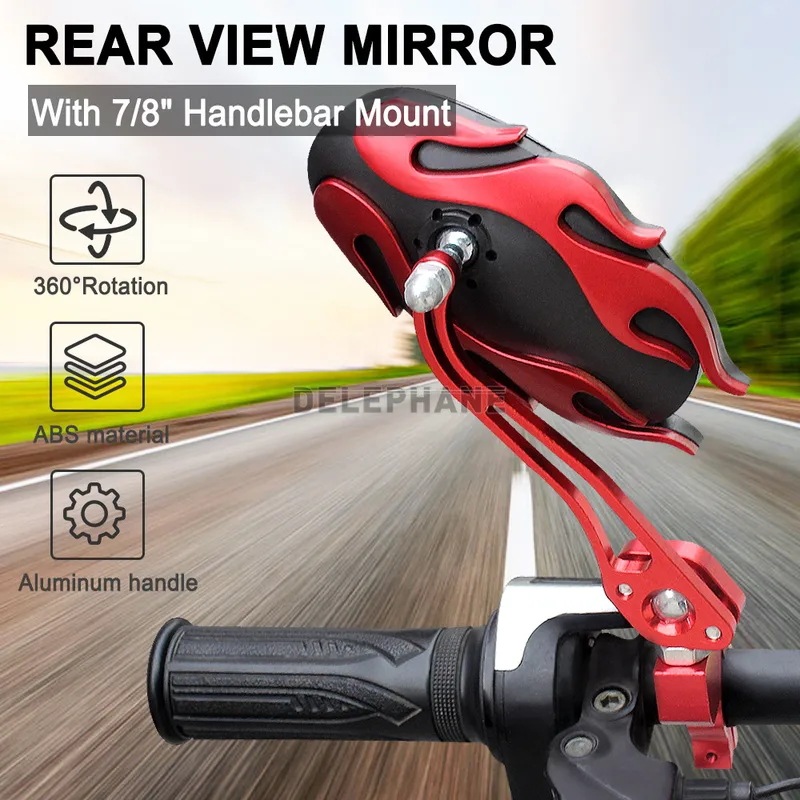 調整可能なリアビュー自転車バックミラー,アルミニウムロッド,ユニバーサル,マウンテンバイク,ロードバイク,子供用,360 調整可能なリアビュー自転車バックミラー,アルミニウムロッド,ユニバーサル,マウンテンバイク,ロードバイク,子供用,360