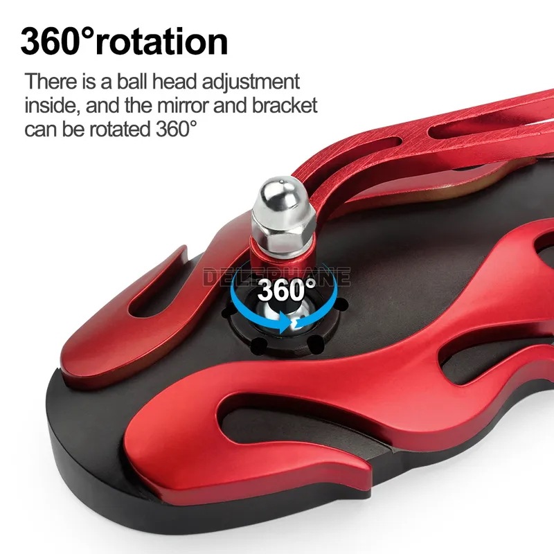 調整可能なリアビュー自転車バックミラー,アルミニウムロッド,ユニバーサル,マウンテンバイク,ロードバイク,子供用,360 調整可能なリアビュー自転車バックミラー,アルミニウムロッド,ユニバーサル,マウンテンバイク,ロードバイク,子供用,360