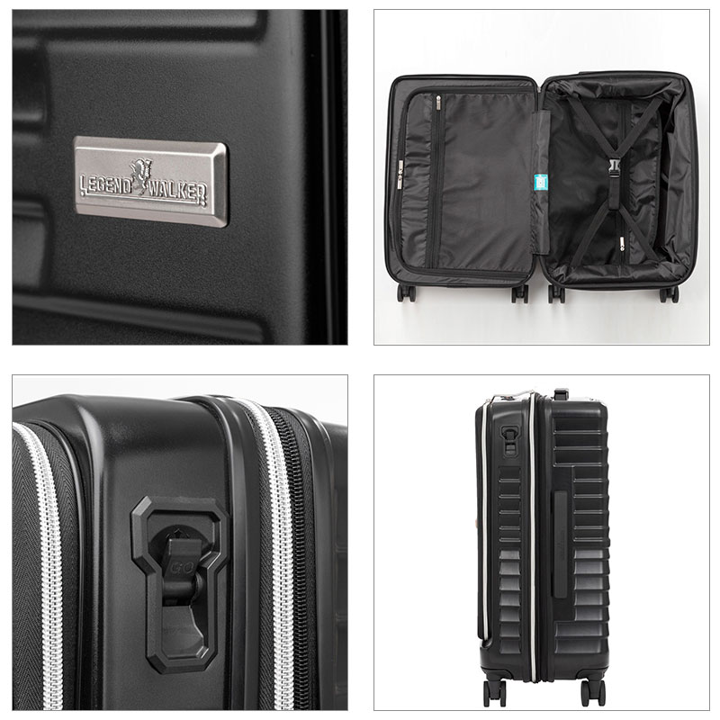 T＆S レジェンドウオーカー LEGEND WALKER 35L 機内持込 Malibu マリブ 5208-49 スーツケース キャリーケース フロントオープン TSロック ストッパー ダ