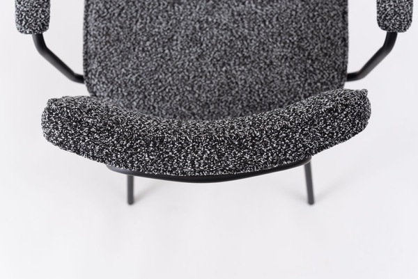 ダイニングチェア PC-183DGY アームチェア 肘掛けあり 肘つき 肘あり アームレスト スチール ブークレ ブークレ生地 おしゃれ シンプル モダン スタイリッシュ インダストリアル グレー ダ ダイニングチェア PC-183DGY アームチェア 肘掛けあり 肘つき 肘あり アームレスト スチール ブークレ ブークレ生地 おしゃれ シンプル モダン スタイリッシュ インダストリアル グレー ダ