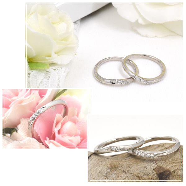 刻印無料 プラチナ リング ウェーブライン 天然ダイヤ付き 日本製 Pt900 結婚指輪 pk05 刻印無料 プラチナ リング ウェーブライン 天然ダイヤ付き 日本製 Pt900 結婚指輪 pk05