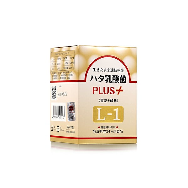 6箱セット】ハタ乳酸菌 ＰＬＵＳ+ （霊芝+酵素）Ｌ-12ｇ×30包1箱日本製