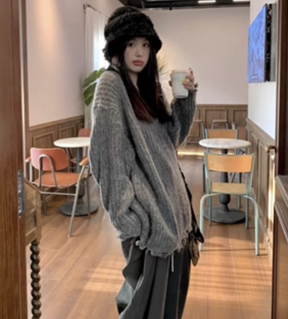 レディース トップス ニット セーター ミモレ Vネック 長袖 かわいい きれいめ シンプル カジュアル 上品 おしゃれ かっこいい レトロ こなれ感 ラフ ガーリー ルーズ 個性的 クール レディース トップス ニット セーター ミモレ Vネック 長袖 かわいい きれいめ シンプル カジュアル 上品 おしゃれ かっこいい レトロ こなれ感 ラフ ガーリー ルーズ 個性的 クール