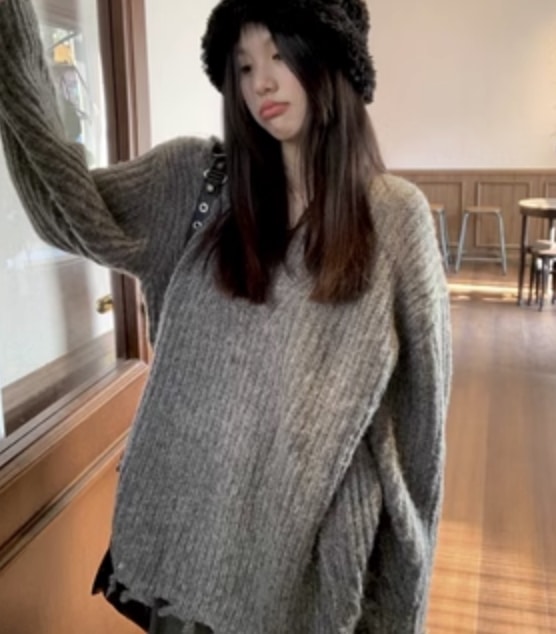 レディース トップス ニット セーター ミモレ Vネック 長袖 かわいい きれいめ シンプル カジュアル 上品 おしゃれ かっこいい レトロ こなれ感 ラフ ガーリー ルーズ 個性的 クール レディース トップス ニット セーター ミモレ Vネック 長袖 かわいい きれいめ シンプル カジュアル 上品 おしゃれ かっこいい レトロ こなれ感 ラフ ガーリー ルーズ 個性的 クール