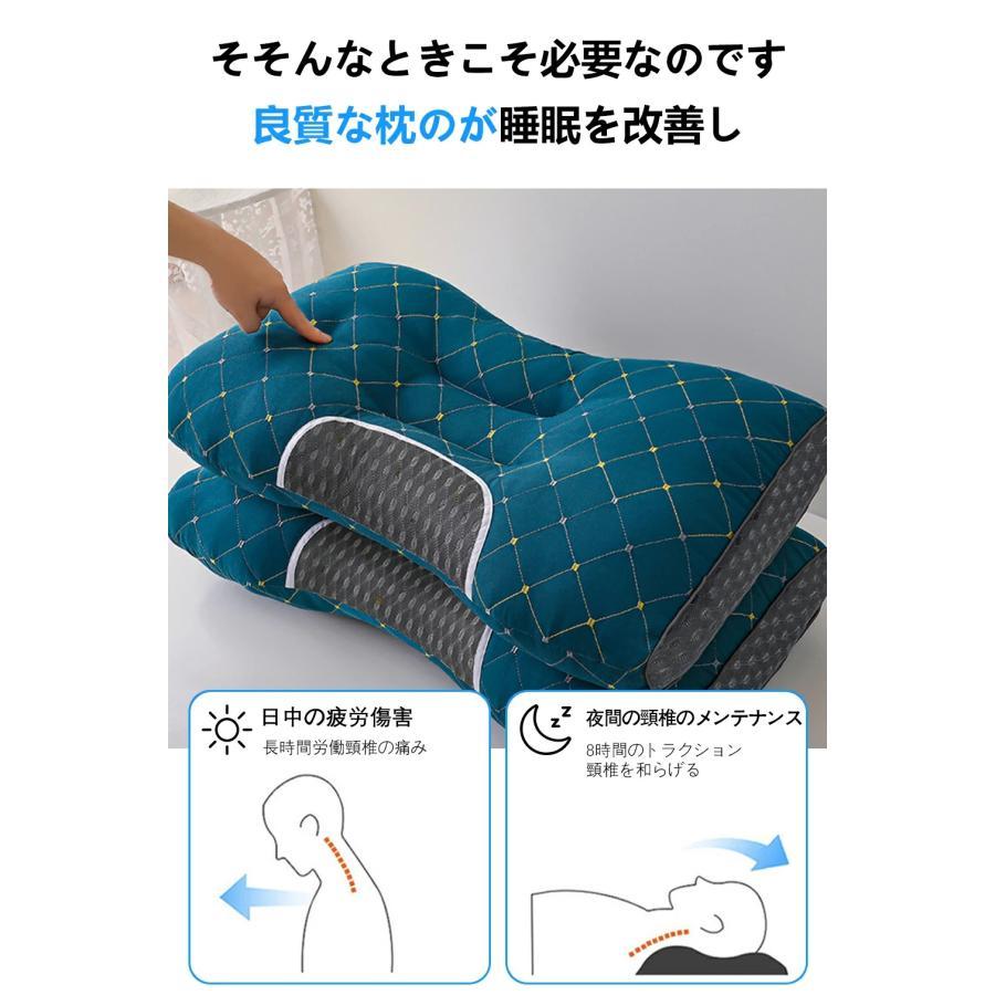 枕 みんなの夢枕 快眠枕 肩こり 首 まくら 低反発枕 いびき 防止 安眠枕 仰向け 枕 横向き寝 頚椎安定型 首が痛くならない 背中が凝らない枕 通気性抜群 洗える
