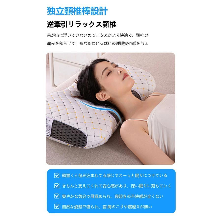 枕 みんなの夢枕 快眠枕 肩こり 首 まくら 低反発枕 いびき 防止 安眠枕 仰向け 枕 横向き寝 頚椎安定型 首が痛くならない 背中が凝らない枕 通気性抜群 洗える