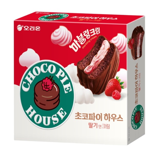 【New韓国人気】 チョコパイハウス チョコアンドクリーム いちごアンドクリーム 408g x 各2個ずつ