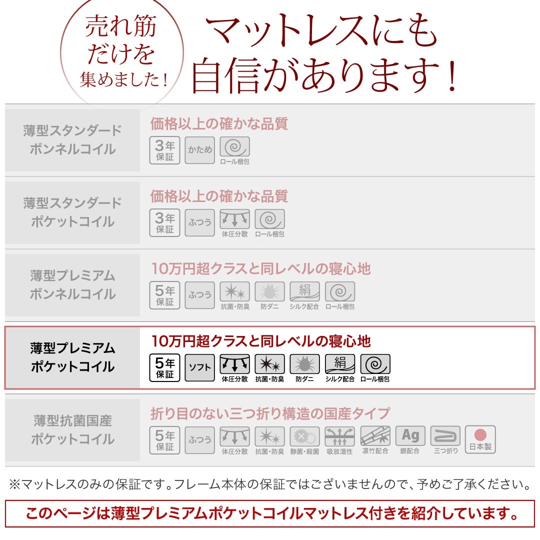 [組立設置料込み]国産 跳ね上げ収納ベッド [Clory]クローリー [薄型プレミアムポケットコイルマットレス付き] 横開き セミダブル 深さグランド [フレーム色]ナチュラル