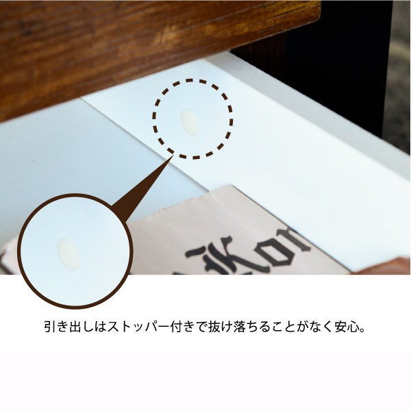 リビングテーブル コレクション センターテーブル 幅75 奥行48 高さ35 引き出し ガラス