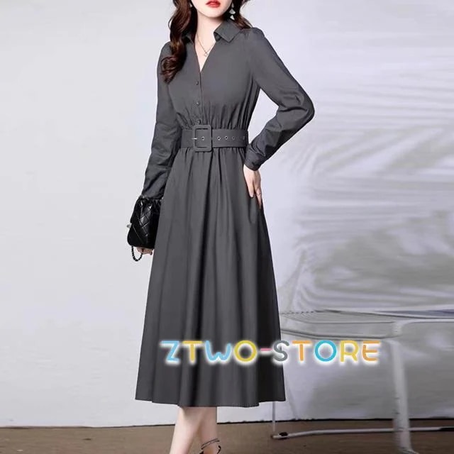 【急速出荷!】ワンピースドレスその他 ワンピースドレスきれいめ 上品 ミモレ丈 ベルト付き 無地 ワンピース ワンピース ワンピースドレス 春 4L 秋 3L 春 ワンピース シンプル 大きいサイズ