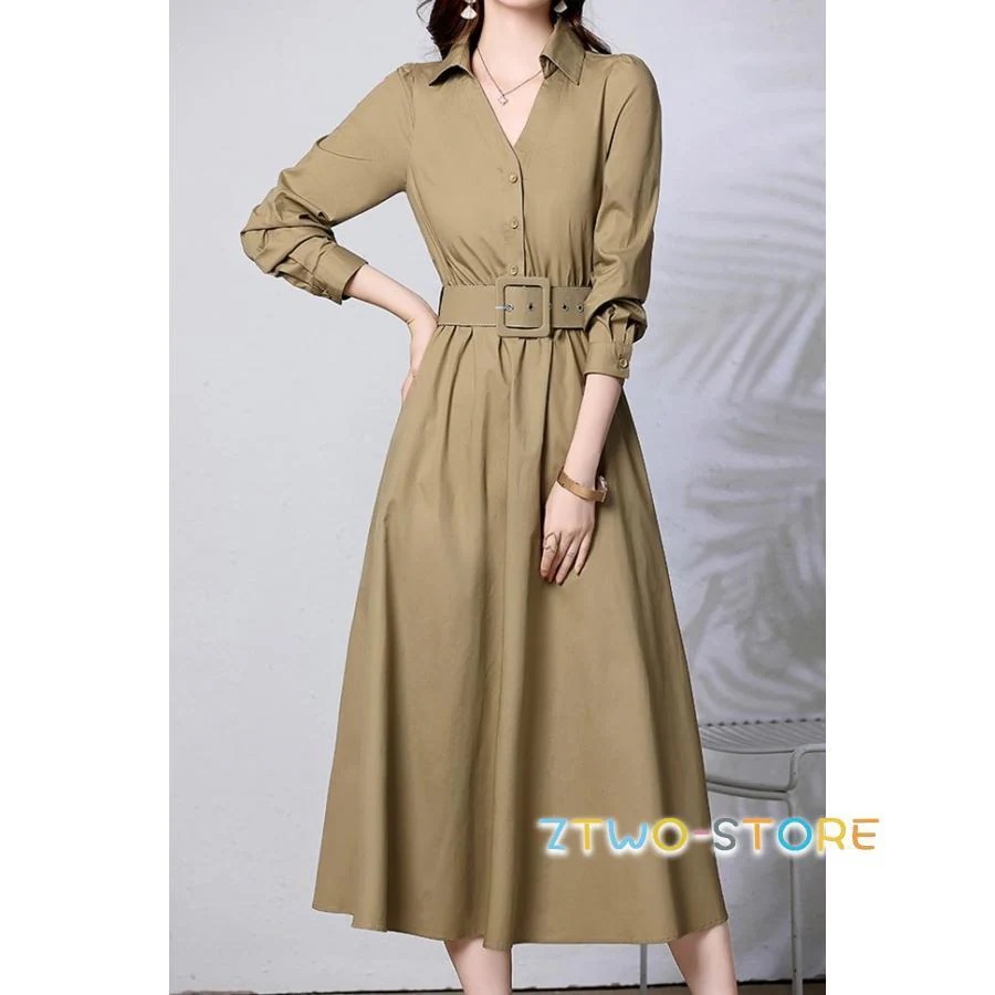 【急速出荷!】ワンピースドレスその他 ワンピースドレスきれいめ 上品 ミモレ丈 ベルト付き 無地 ワンピース ワンピース ワンピースドレス 春 4L 秋 3L 春 ワンピース シンプル 大きいサイズ