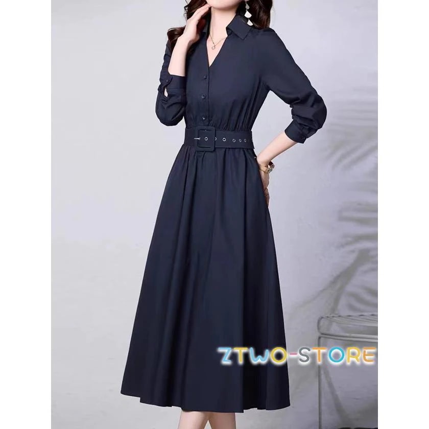 【急速出荷!】ワンピースドレスその他 ワンピースドレスきれいめ 上品 ミモレ丈 ベルト付き 無地 ワンピース ワンピース ワンピースドレス 春 4L 秋 3L 春 ワンピース シンプル 大きいサイズ