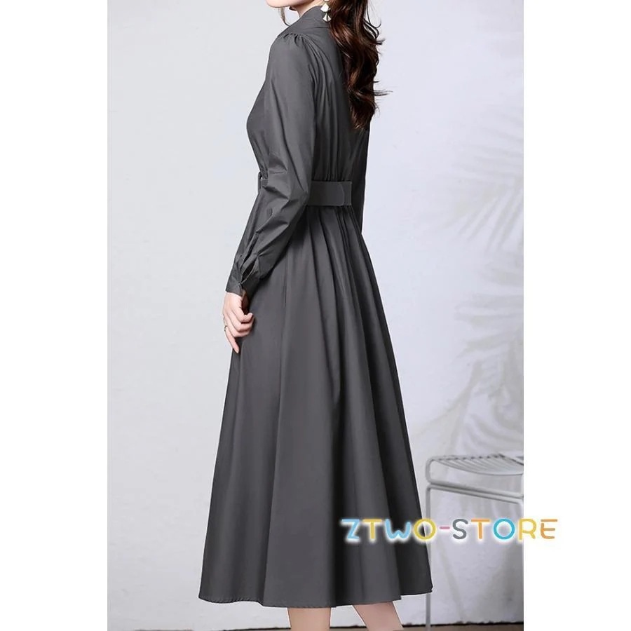 【急速出荷!】ワンピースドレスその他 ワンピースドレスきれいめ 上品 ミモレ丈 ベルト付き 無地 ワンピース ワンピース ワンピースドレス 春 4L 秋 3L 春 ワンピース シンプル 大きいサイズ