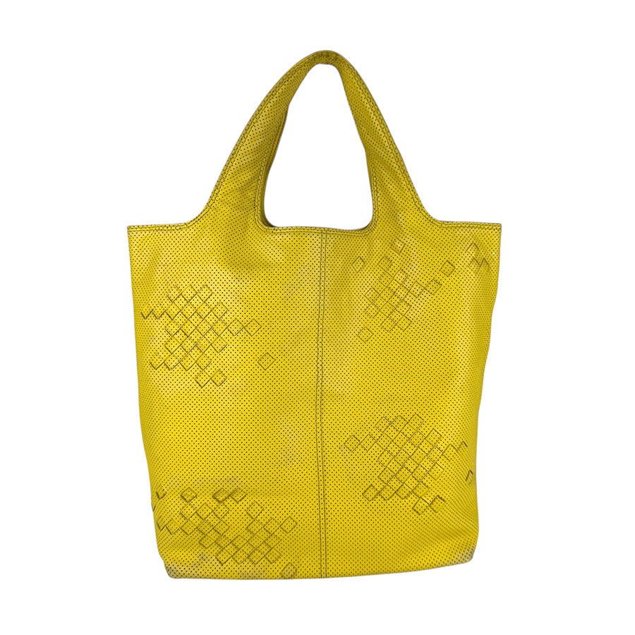 ボッテガヴェネタ BOTTEGAVENETA ハンドバッグ イントレチャート レザー イエロー レディース z5265 ボッテガヴェネタ BOTTEGAVENETA ハンドバッグ イントレチャート レザー イエロー レディース z5265