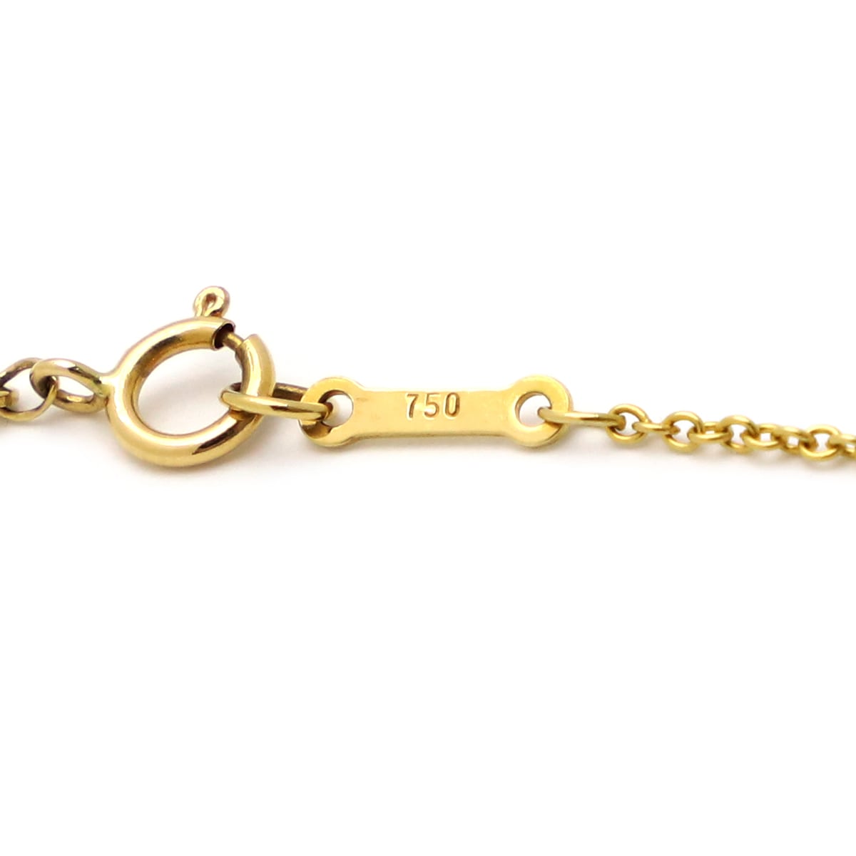 ティファニー Tiffany & Co ネックレス バイザヤード シングルダイヤモンド ペンダント K18YG ダイヤモンド イエローゴールド Au750 T&Co. 1石 エルサペレッティ 【中古】