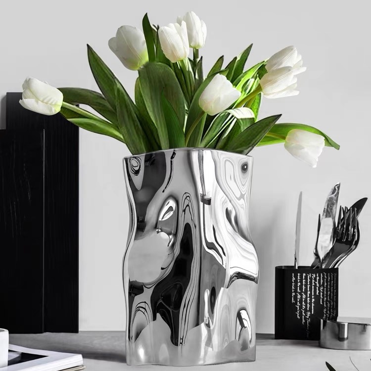 シルバーカラー 縦長 セラミック フラワーベース 花瓶 収納 おしゃれ 韓国インテリア 韓国雑貨 韓国っぽ インテリア雑貨 韓国 シルバーカラー 縦長 セラミック フラワーベース 花瓶 収納 おしゃれ 韓国インテリア 韓国雑貨 韓国っぽ インテリア雑貨 韓国