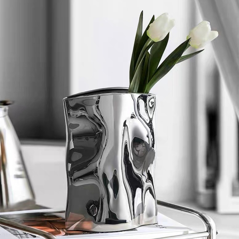 シルバーカラー 縦長 セラミック フラワーベース 花瓶 収納 おしゃれ 韓国インテリア 韓国雑貨 韓国っぽ インテリア雑貨 韓国 シルバーカラー 縦長 セラミック フラワーベース 花瓶 収納 おしゃれ 韓国インテリア 韓国雑貨 韓国っぽ インテリア雑貨 韓国