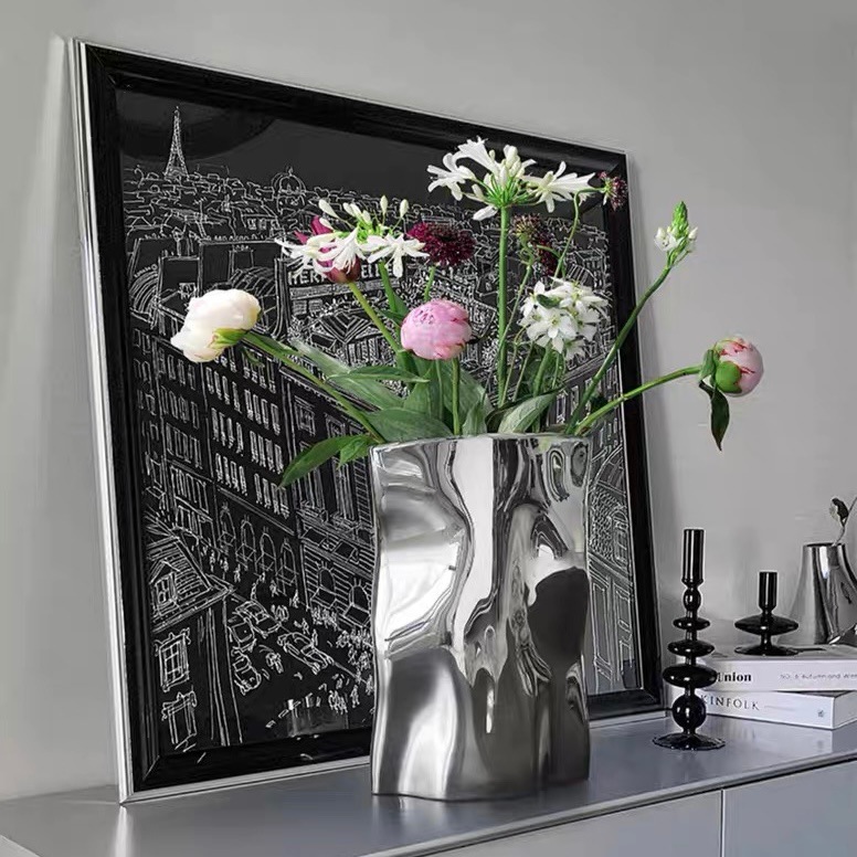 シルバーカラー 縦長 セラミック フラワーベース 花瓶 収納 おしゃれ 韓国インテリア 韓国雑貨 韓国っぽ インテリア雑貨 韓国 シルバーカラー 縦長 セラミック フラワーベース 花瓶 収納 おしゃれ 韓国インテリア 韓国雑貨 韓国っぽ インテリア雑貨 韓国