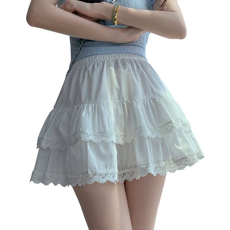【1つ買うと10つ無料】バレエスタイルのレースケーキスカート2025春と夏のハイウエストスリムな甘くてスパイシーな ラインの汎用性のある短いスカート 【1つ買うと10つ無料】バレエスタイルのレースケーキスカート2025春と夏のハイウエストスリムな甘くてスパイシーな ラインの汎用性のある短いスカート