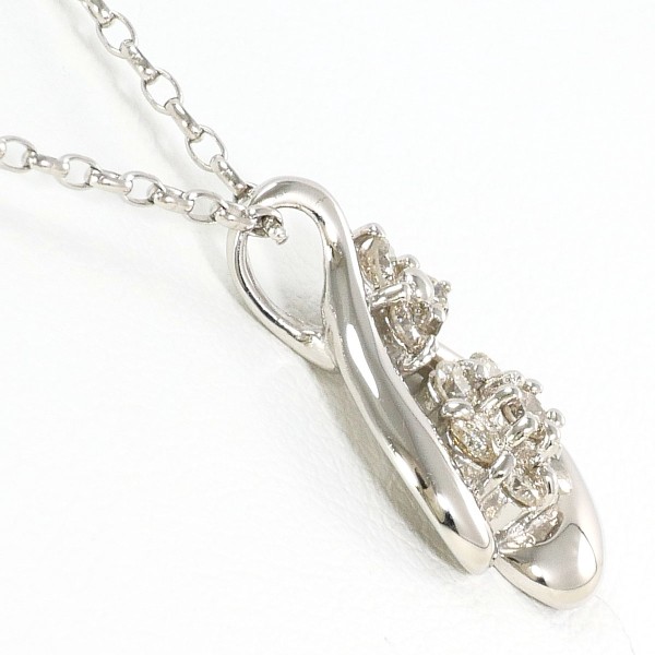 PT900 プラチナ PT850 ネックレス ダイヤ 0.30 中古