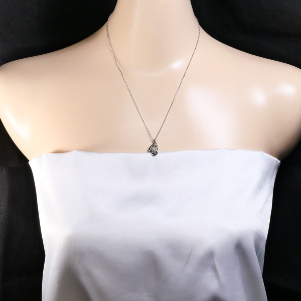 PT900 プラチナ PT850 ネックレス ダイヤ 0.30 中古