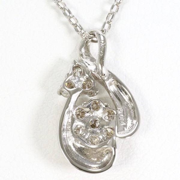 PT900 プラチナ PT850 ネックレス ダイヤ 0.30 中古